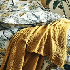 Housse De Couette|TRADILINGE Housse de couette coton lavé (200 x 200 cm) Toco e Vert