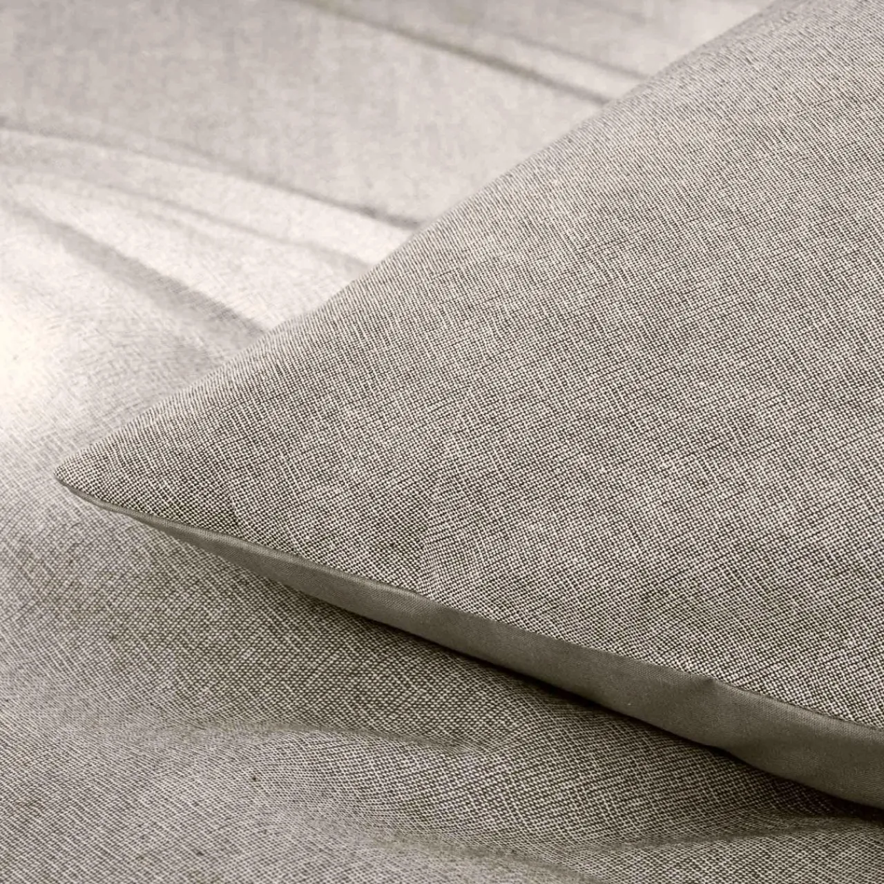Parure De Lit|Housse De Couette|douceur d'intu017drieur Housse de couette et deux taies d'oreiller coton (240 x 220 cm) Meline Gris Anthracite