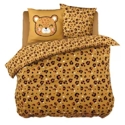Linge De Lit Enfant|Linge De Lit Enfant|l'Effet Papillon Housse de couette et deux taies enfant coton (240 x 220 cm) Lola Caramel
