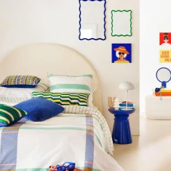 Parure De Lit|Housse De Couette|Atmosphera, cru017dateur d'intu017drieur Housse de couette et deux taies coton (240 x 220 cm) Ritchi Multicolore