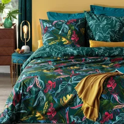 Parure De Lit|Housse De Couette|ATMOSPHERA Housse de couette et deux taies coton (240 x 220 cm) Selva Multicolore