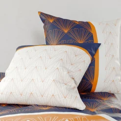 Parure De Lit|Housse De Couette|ATELIER DU COTON Housse de couette et deux taies coton (260 x 240 cm) Toffee Beige