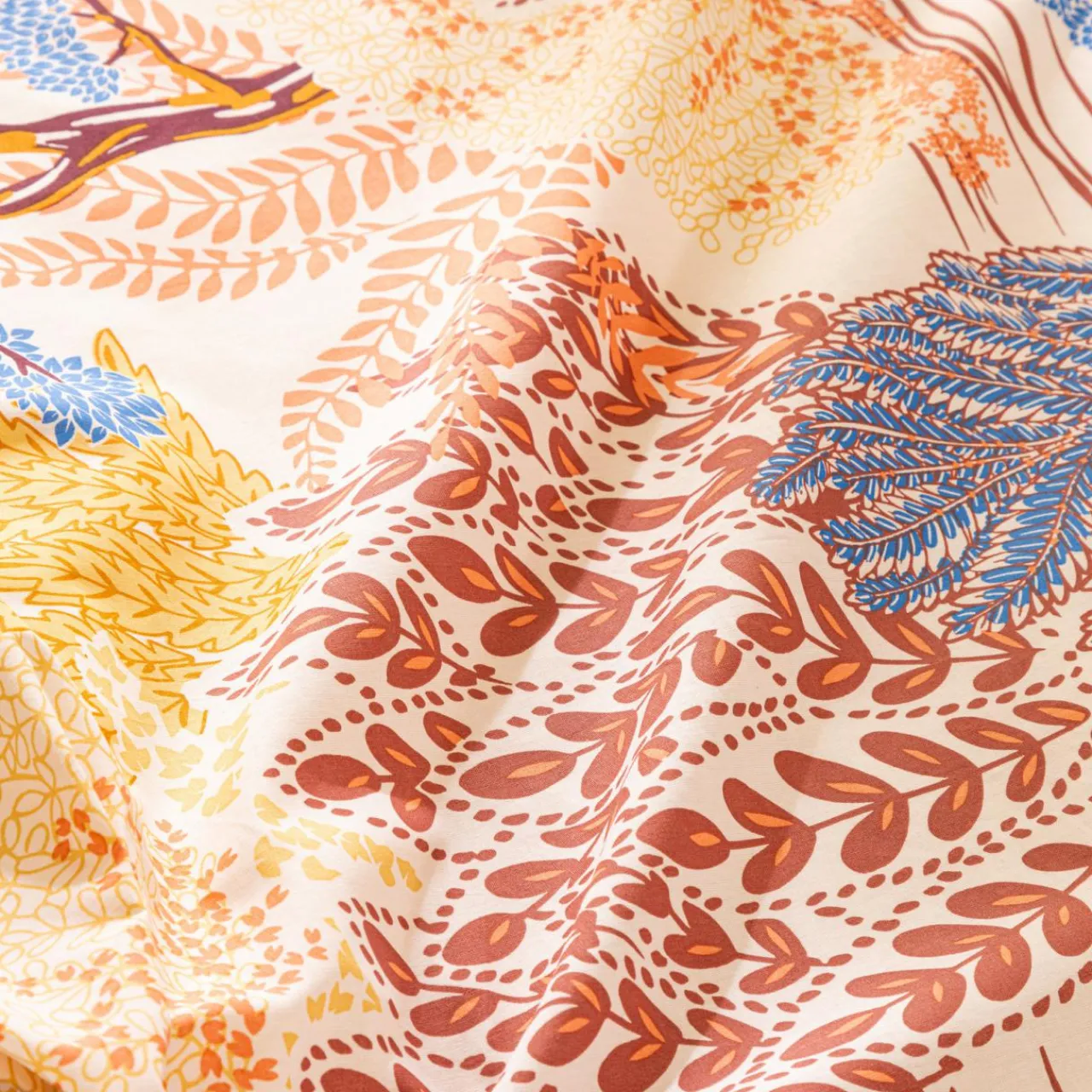 Parure De Lit|Housse De Couette|Atmosphera, cru017dateur d'intu017drieur Housse de couette et deux taies coton (240 x 220 cm) Walaa Multicolore