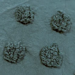 Parure De Lit|Housse De Couette|ATMOSPHERA Housse de couette et deux taies coton lavé (260 x 240 cm) Moura Bleu canard