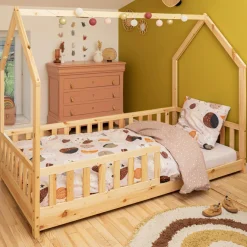 Linge De Lit Enfant|Linge De Lit Enfant|L'effet papillon Housse de couette et deux taies enfant coton (200 x 200 cm) Sky Dream Rose