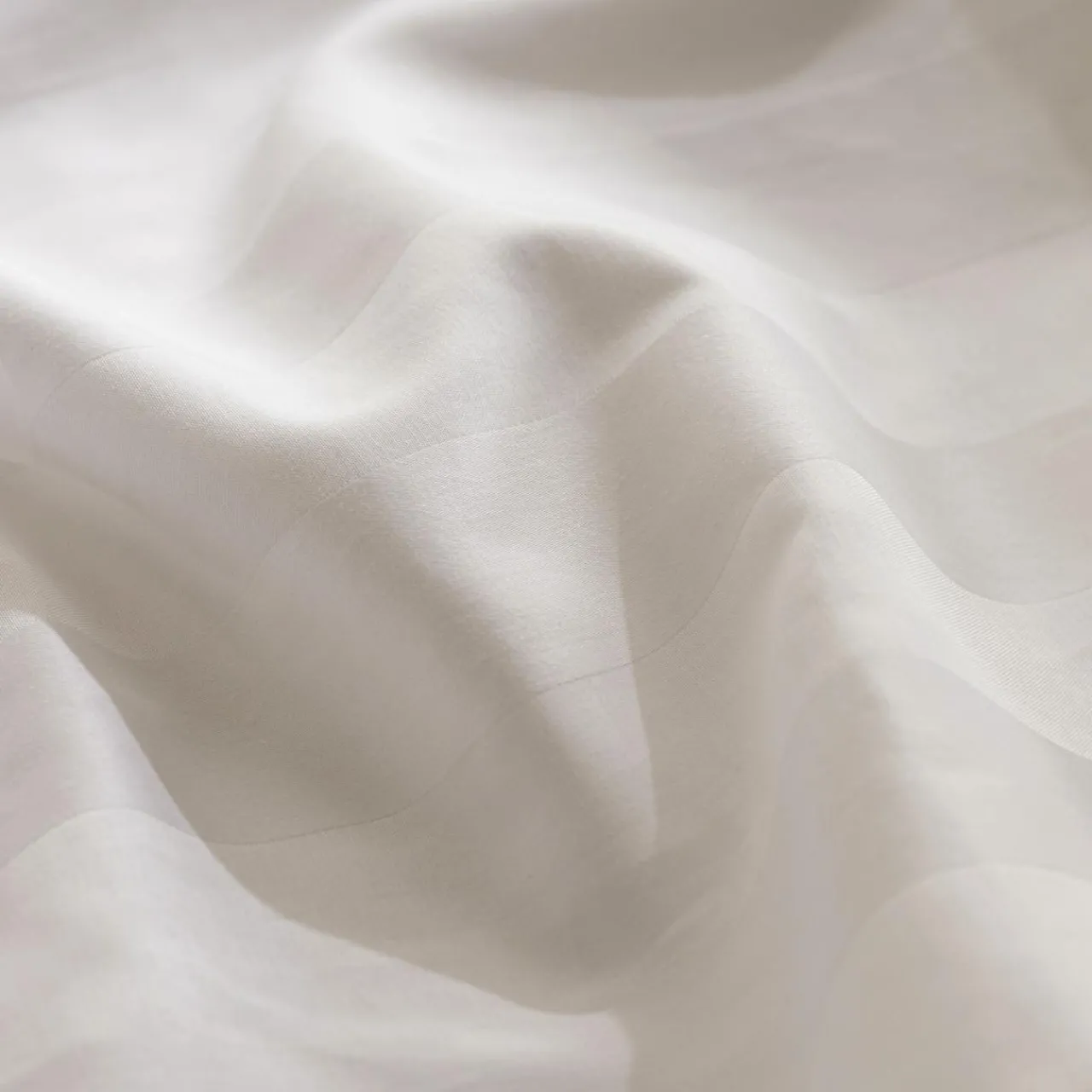 Parure De Lit|Housse De Couette|ATMOSPHERA Housse de couette et deux taies satin de coton (260 x 240 cm) Isadora he Blanc