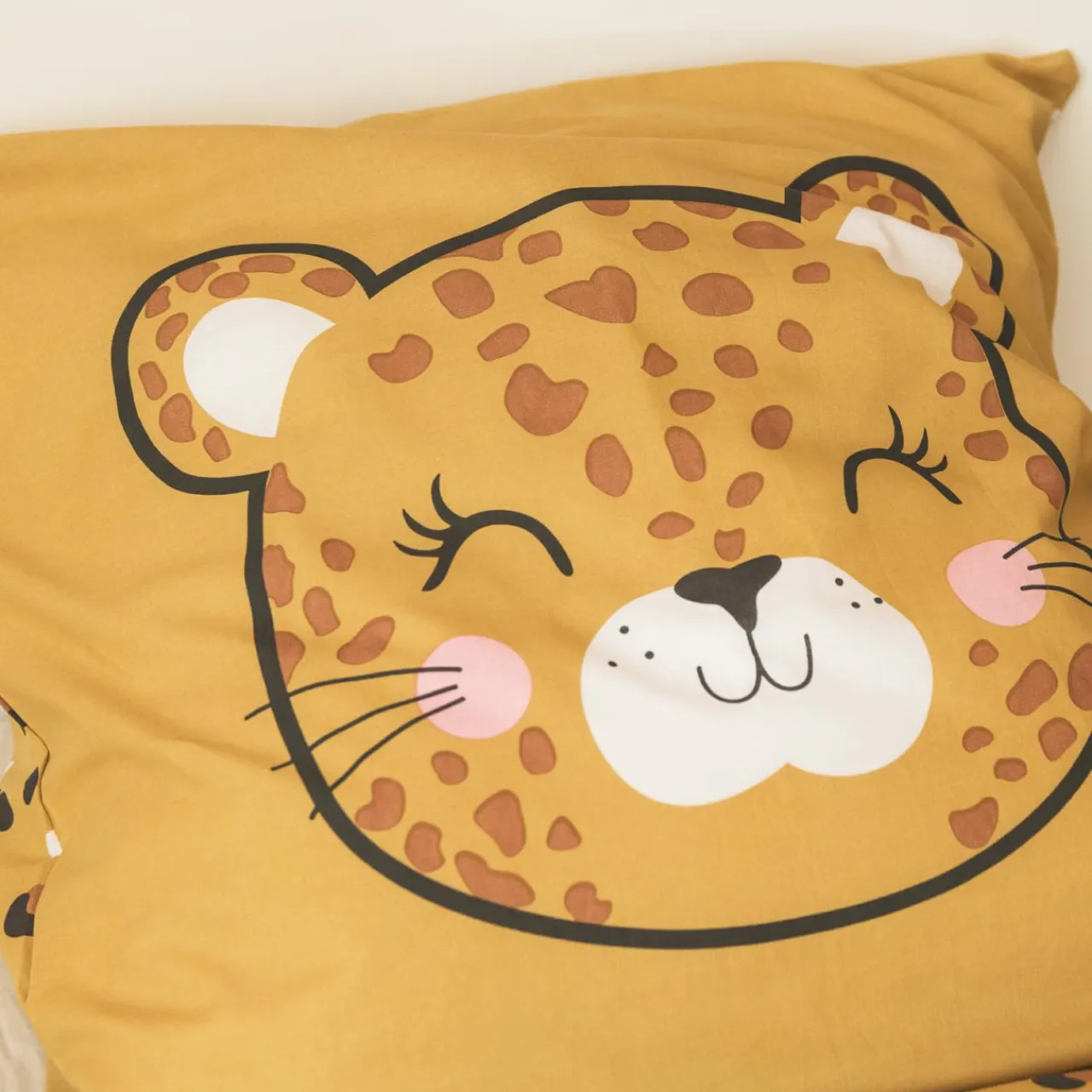 Linge De Lit Enfant|Linge De Lit Enfant|l'Effet Papillon Housse de couette et deux taies enfant coton (200 x 200 cm) Lola Caramel