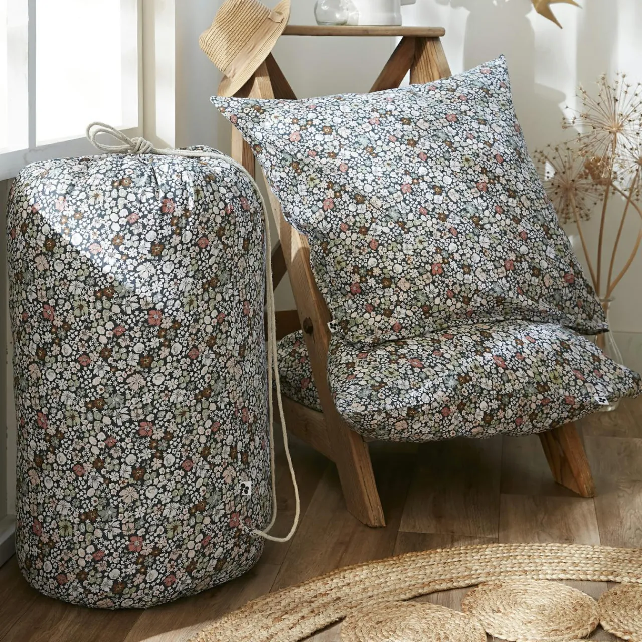 Parure De Lit|Housse De Couette|L'EFFET PAPILLON Housse de couette et deux taies coton (260 x 240 cm) Malia Multicolore