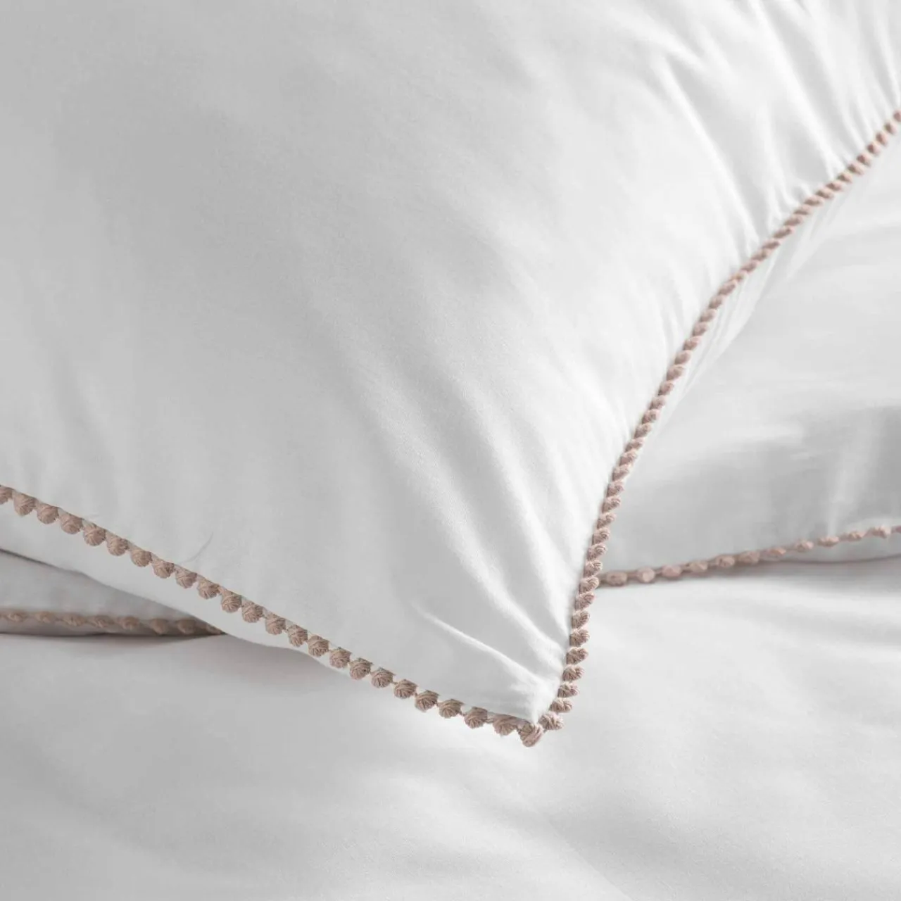 Parure De Lit|Housse De Couette|DOUCEUR D'INTERIEUR Housse de couette et deux taies coton (240 x 220 cm) Noémie he Blanc