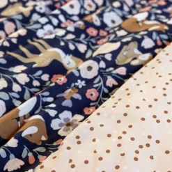 Linge De Lit Enfant|Linge De Lit Enfant|L'EFFET PAPILLON Housse de couette et deux taies enfant coton (200 x 200 cm) Forêt enchantée Multicolore