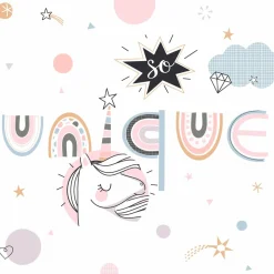 Linge De Lit Enfant|Linge De Lit Enfant|Atmosphera createur d'interieur for kids Housse de couette et une taie enfant coton (140 x 200 cm) Licorne Rose