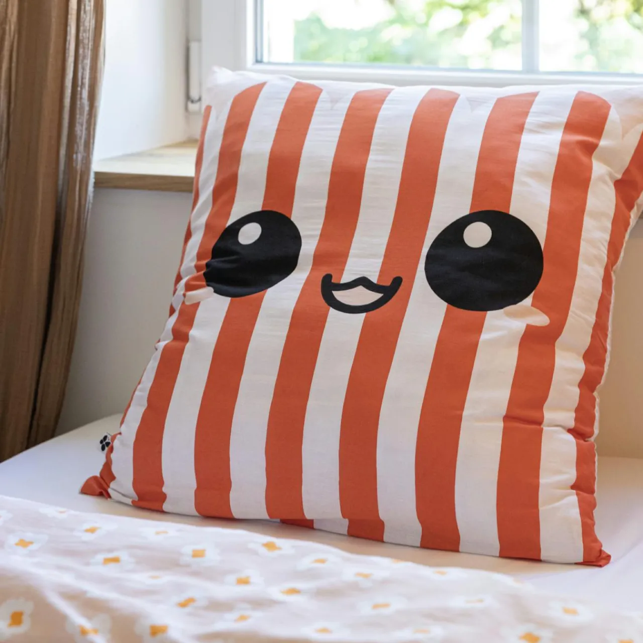 Linge De Lit Enfant|Linge De Lit Enfant|L'EFFET PAPILLON Housse de couette et une taie enfant coton (140 x 200 cm) Fresh popcorn Rouge