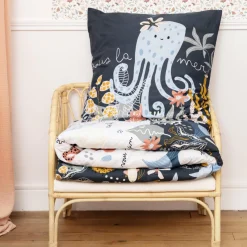 Linge De Lit Enfant|Linge De Lit Enfant|L'EFFET PAPILLON Housse de couette et une taie enfant coton (140 x 200 cm) Octopia Multicolore