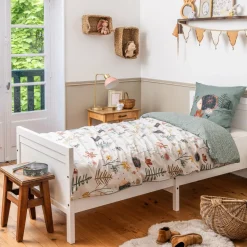 Linge De Lit Enfant|Linge De Lit Enfant|L'EFFET PAPILLON Housse de couette et une taie enfant coton (140 x 200 cm) Polisson Multicolore