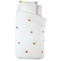 Linge De Lit Enfant|Linge De Lit Enfant|Atmosphera createur d'interieur for kids Housse de couette et une taie enfant coton (140 x 200 cm) Etoile Multicolore