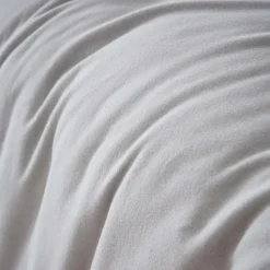 Housse De Couette|EMINZA Housse de couette flanelle de coton (260 x 240 cm) Nina Gris clair