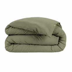 Housse De Couette|EMINZA Housse de couette flanelle de coton (140 x 200 cm) Nina Vert romarin