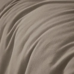 Housse De Couette|EMINZA Housse de couette flanelle de coton (200 x 200 cm) Nina Ficelle