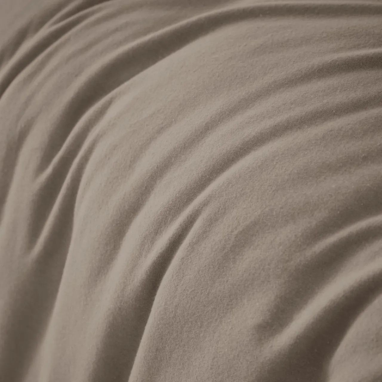 Housse De Couette|EMINZA Housse de couette flanelle de coton (200 x 200 cm) Nina Ficelle