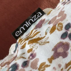 Housse De Couette|EMINZA Housse de couette gaze de coton (260 x 240) Constance pampa Beige