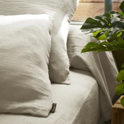 Housse De Couette|EMINZA Housse de couette gaze de coton (200 x 200 cm) Gaïa pampa Beige