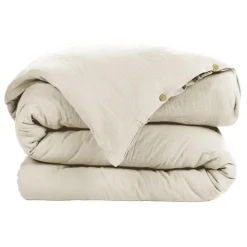 Housse De Couette|EMINZA Housse de couette gaze de coton (140 x 200 cm) Gaïa pampa Beige