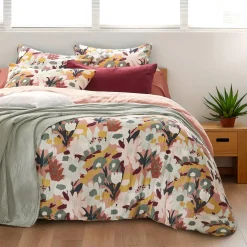 Housse De Couette|EMINZA Housse de couette gaze de coton (260 x 240 cm) Azel Multicolore