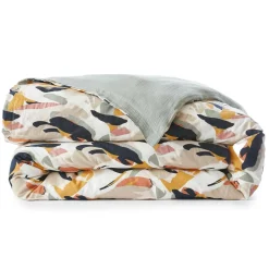 Housse De Couette|EMINZA Housse de couette gaze de coton (200 x 200 cm) Mathilda Multicolore