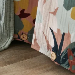 Housse De Couette|EMINZA Housse de couette gaze de coton (140 x 200 cm) Azel Multicolore