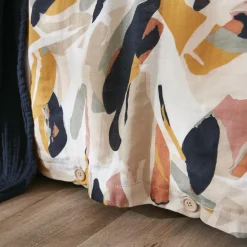 Housse De Couette|EMINZA Housse de couette gaze de coton (140 x 200 cm) Mathilda Multicolore