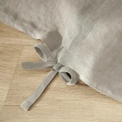 Housse De Couette|EMINZA Housse de couette lin lavé (240 x 220 cm) Louise Beige