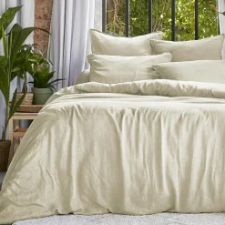 Parure De Lit|Housse De Couette|EMINZA Housse de couette lyocell Tencel™ lavé (260 x 240 cm) Olivia pampa Beige