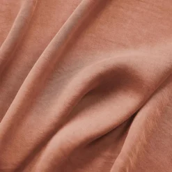 Parure De Lit|Housse De Couette|EMINZA Housse de couette lyocell Tencel™ lavé (260 x 240 cm) Olivia Terracotta
