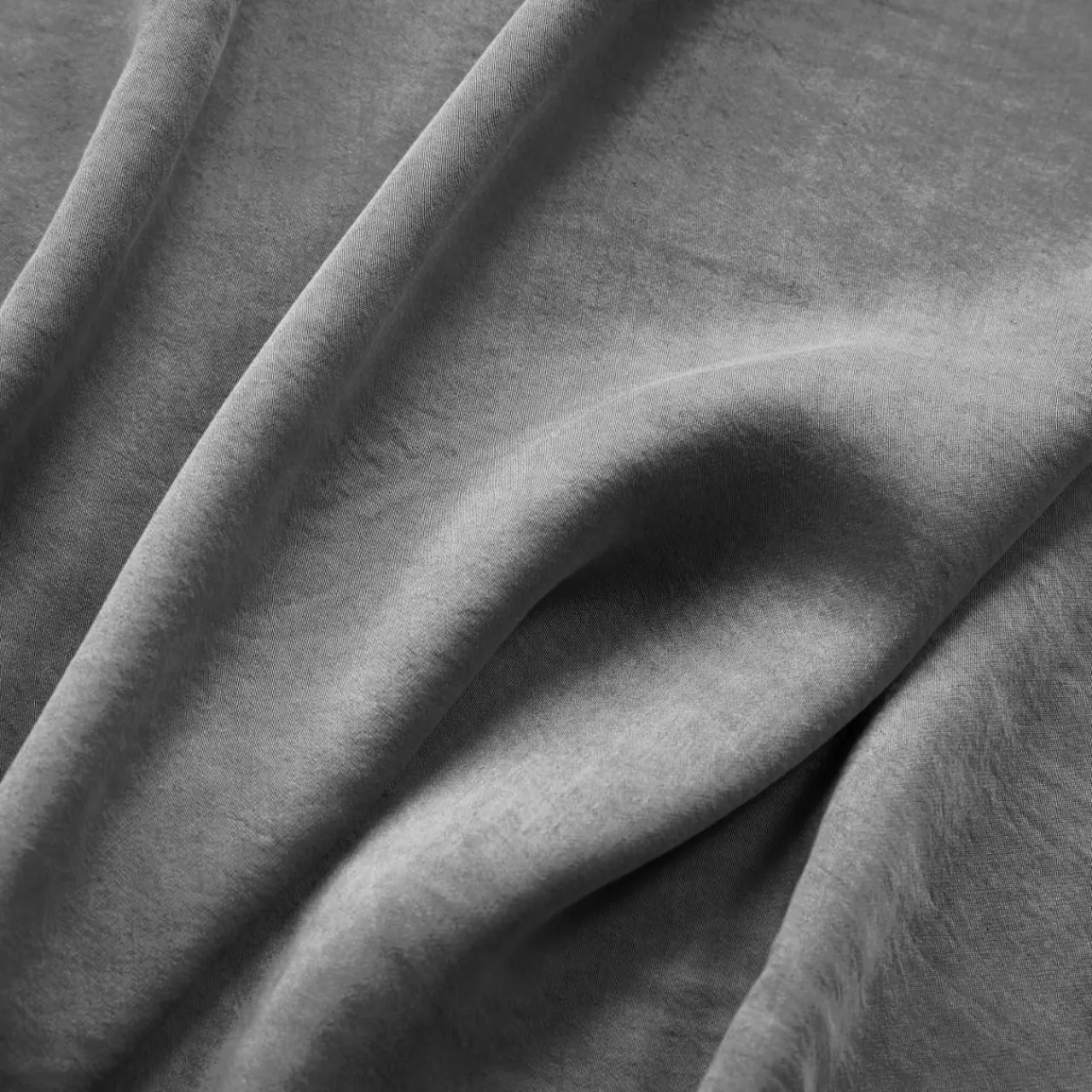 Parure De Lit|Housse De Couette|EMINZA Housse de couette lyocell Tencel™ lavé (260 x 240 cm) Olivia granit Gris