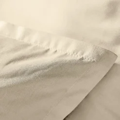 Housse De Couette|EMINZA Housse de couette percale de coton (140 x 200 cm) Cali Beige