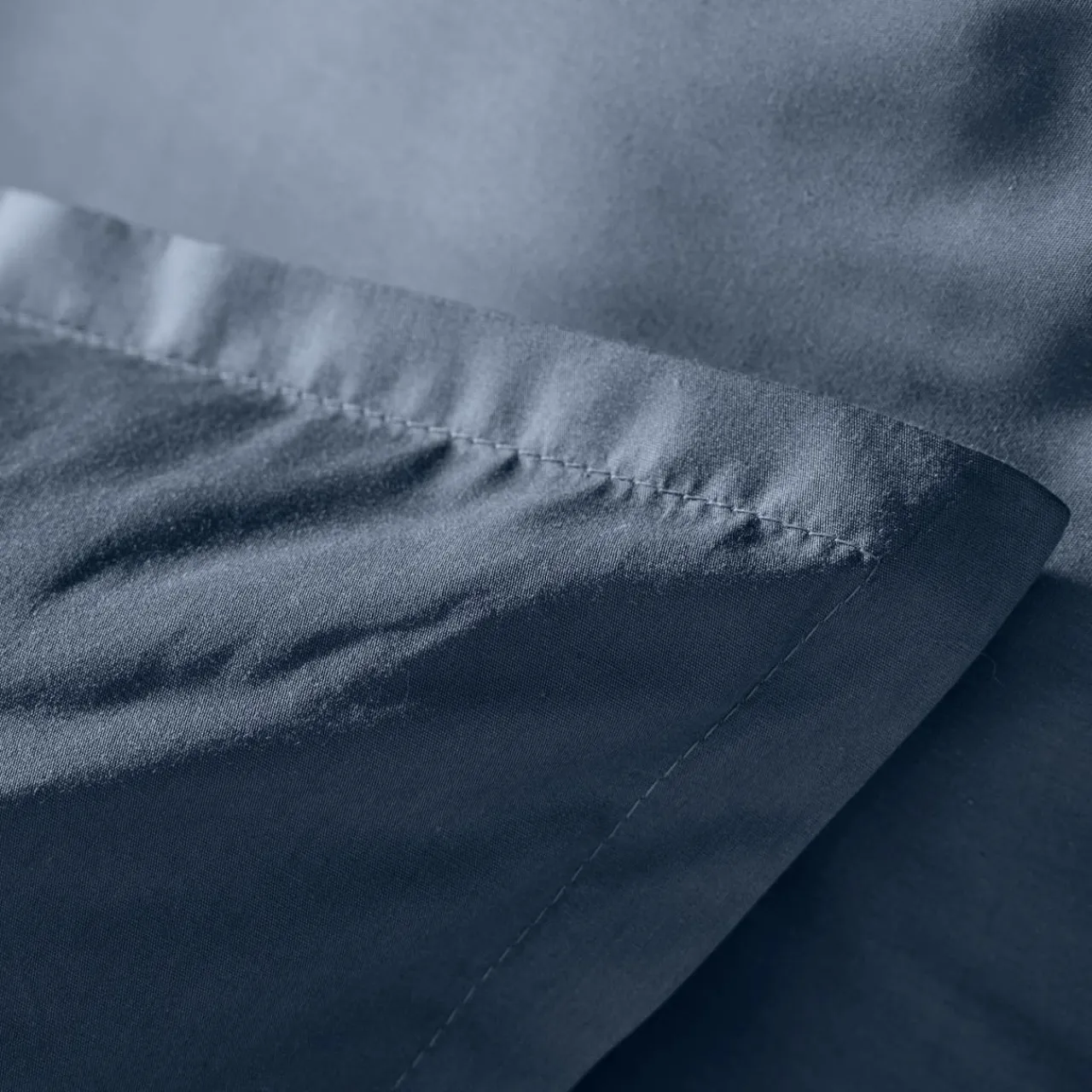 Housse De Couette|EMINZA Housse de couette percale de coton (200 x 200 cm) Cali Bleu marine