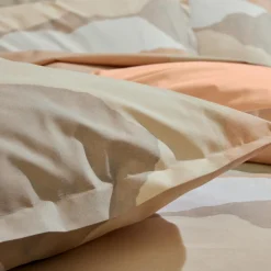 Housse De Couette|TRADI LINGE Housse de couette percale de coton (240 x 220 cm) Land Craie Beige