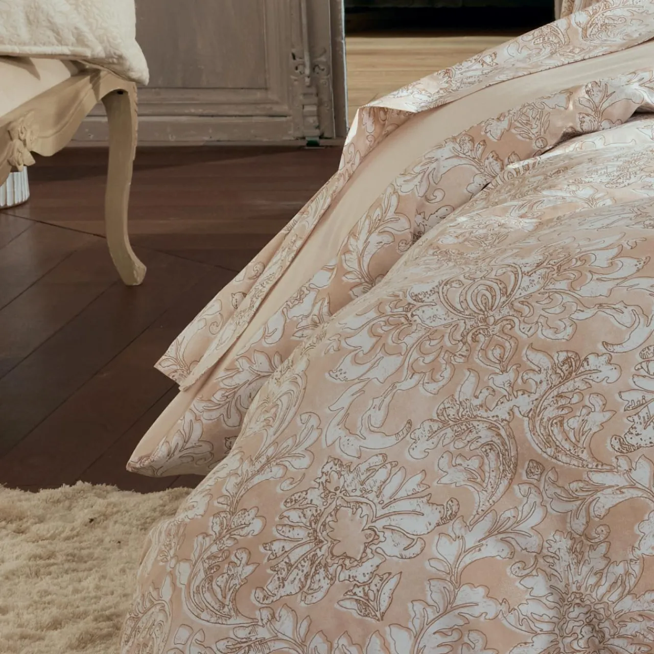 Housse De Couette|TRADI LINGE Housse de couette percale de coton (280 x 240 cm) Palazzo Beige