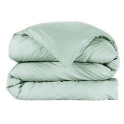 Housse De Couette|EMINZA Housse de couette percale de coton (200 x 200 cm) Cali Vert Eucalyptus