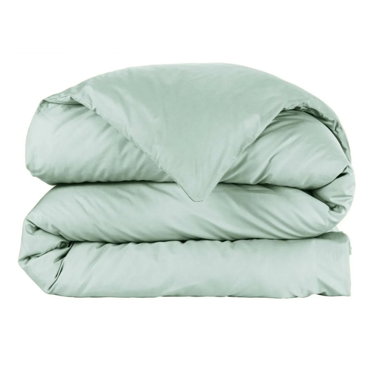 Housse De Couette|EMINZA Housse de couette percale de coton (200 x 200 cm) Cali Vert Eucalyptus