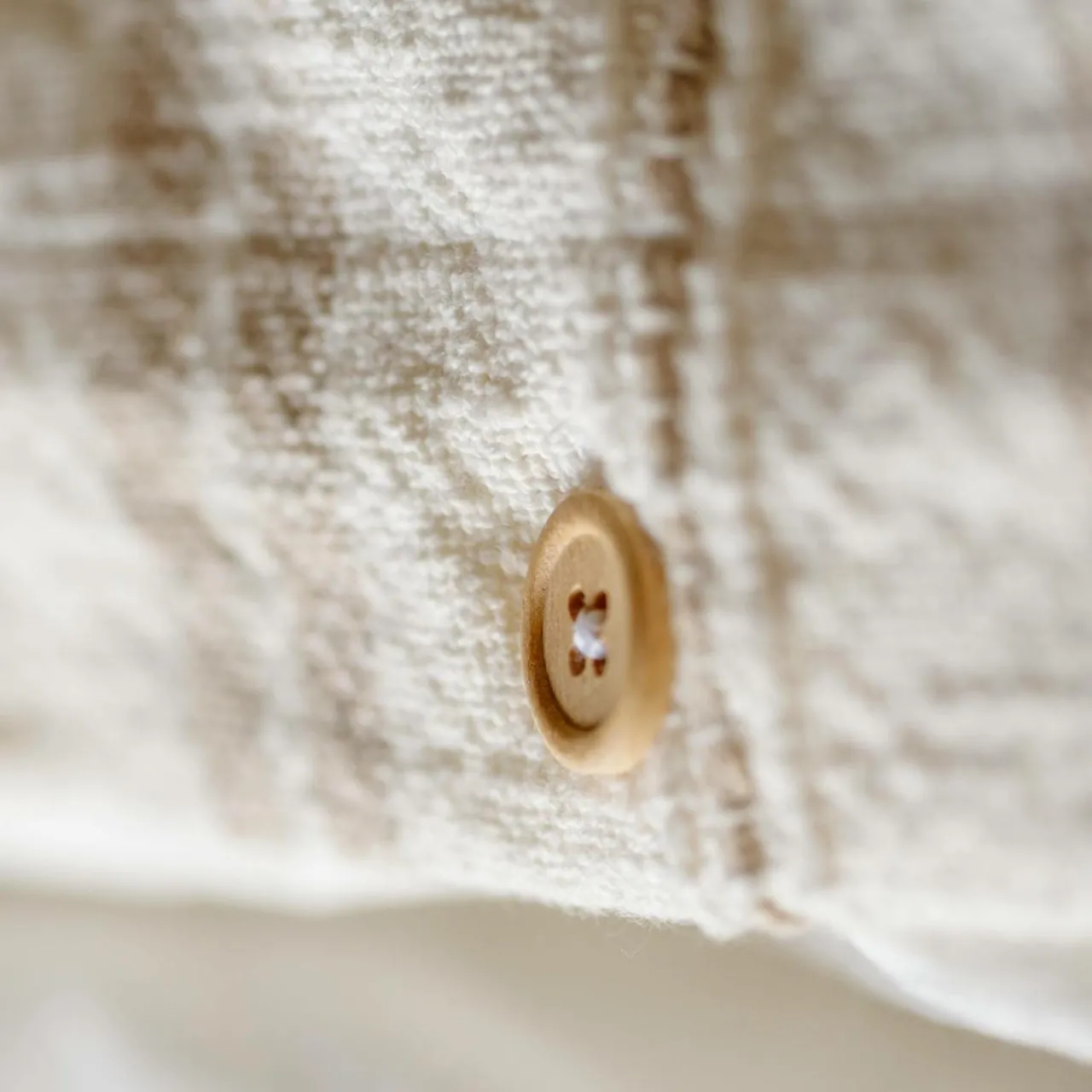 Housse De Couette|EMINZA Housse de couette réversible coton texturé et percale (140 x 200 cm) Alice Ficelle