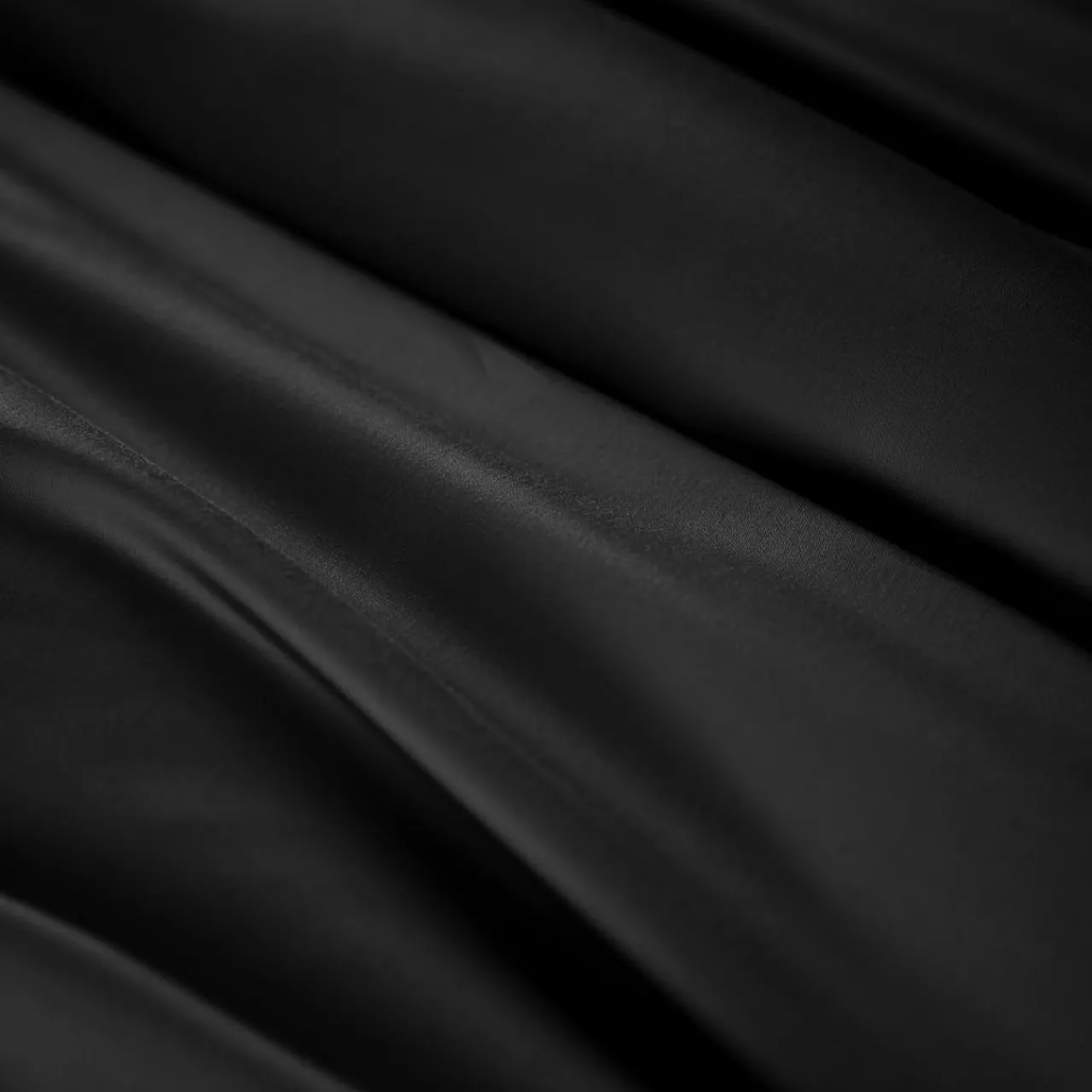 Housse De Couette|EMINZA Housse de couette satin de bambou (200 x 200 cm) Sienna Noir