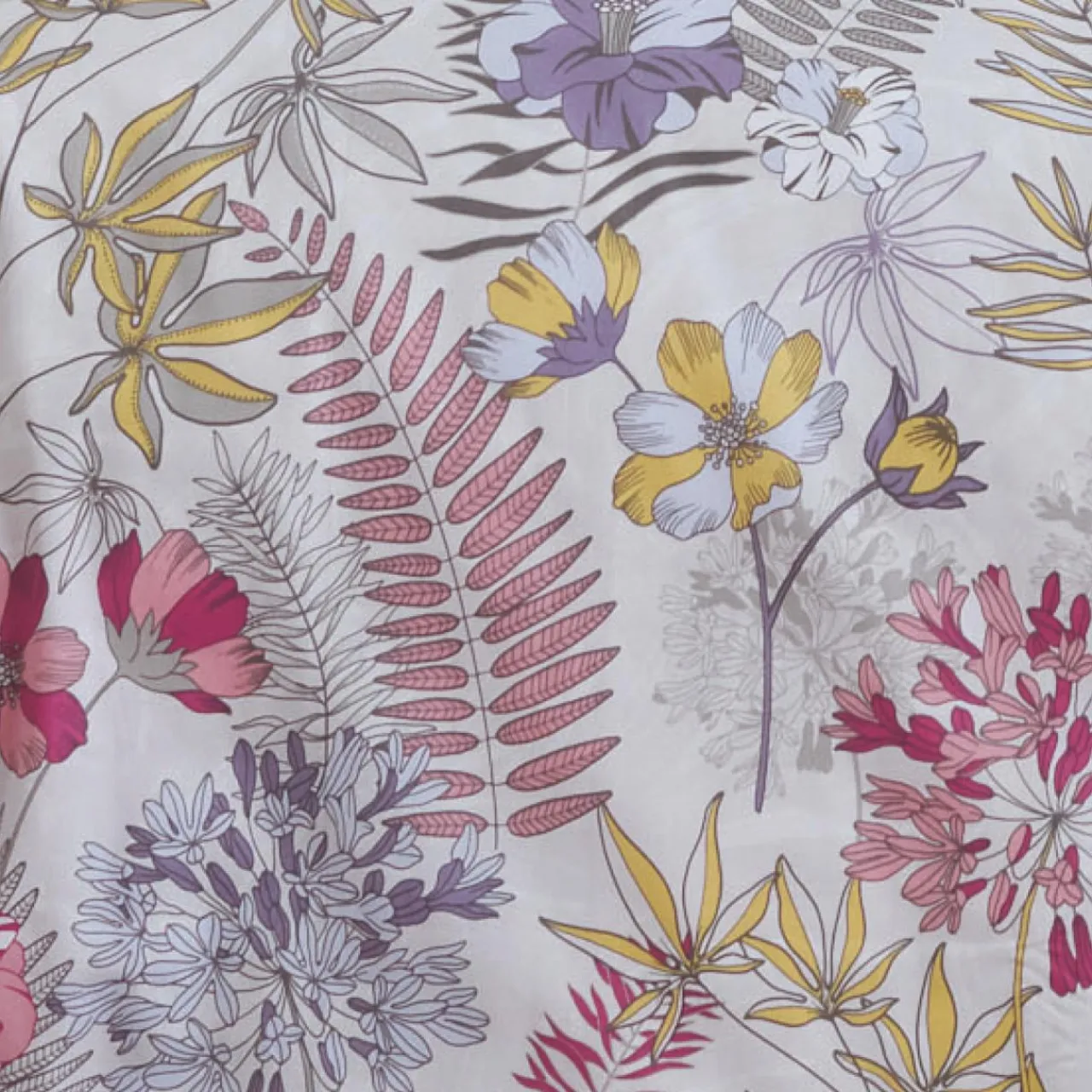 Housse De Couette|TRADILINGE Housse de couette satin de coton (260 x 240 cm) Anaïs Multicolore