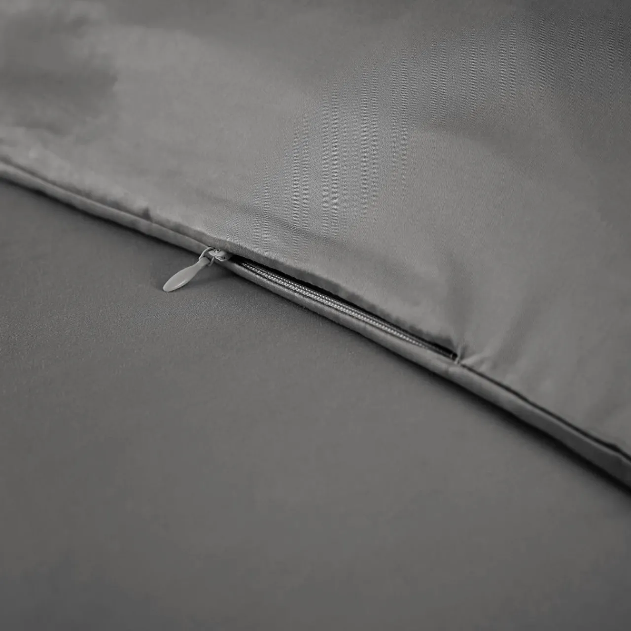 Housse De Couette|EMINZA Housse de couette satin de bambou (260 x 240 cm) Sienna granit Gris