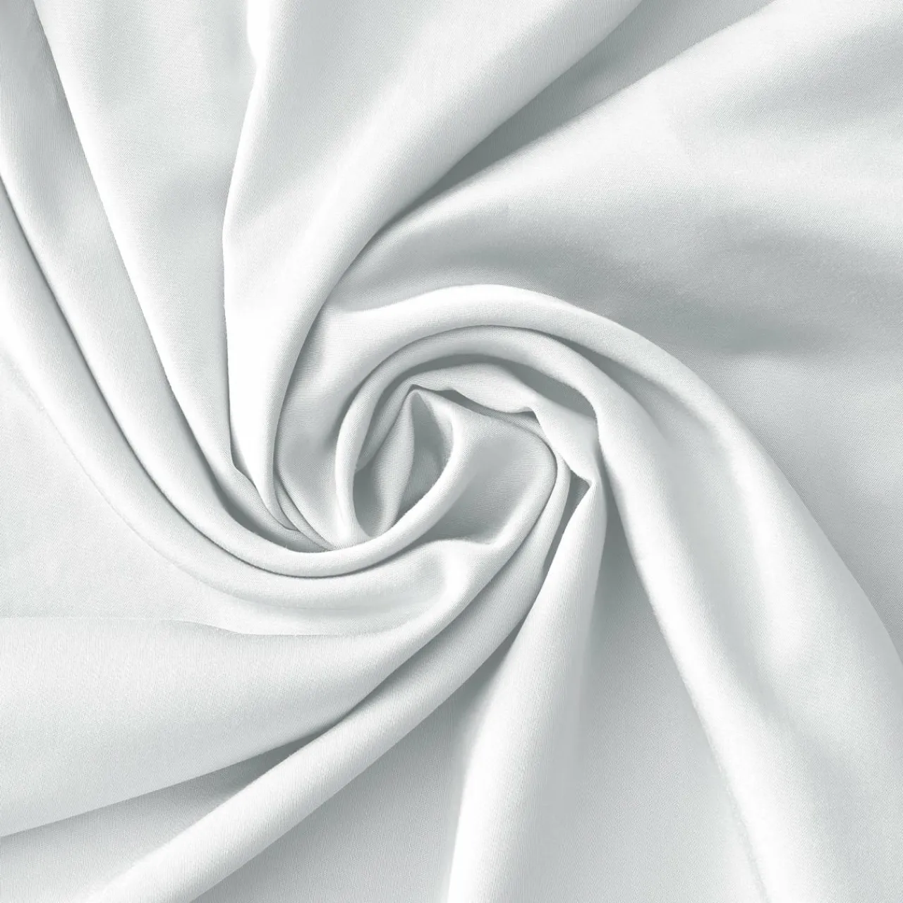 Housse De Couette|EMINZA Housse de couette satin de bambou (260 x 240 cm) Sienna chantilly Blanc