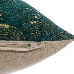 Coussin Et Housse|ATMOSPHERA Housse de coussin carrée (40 x 40 cm) Cali Vert cèdre Vert sapin