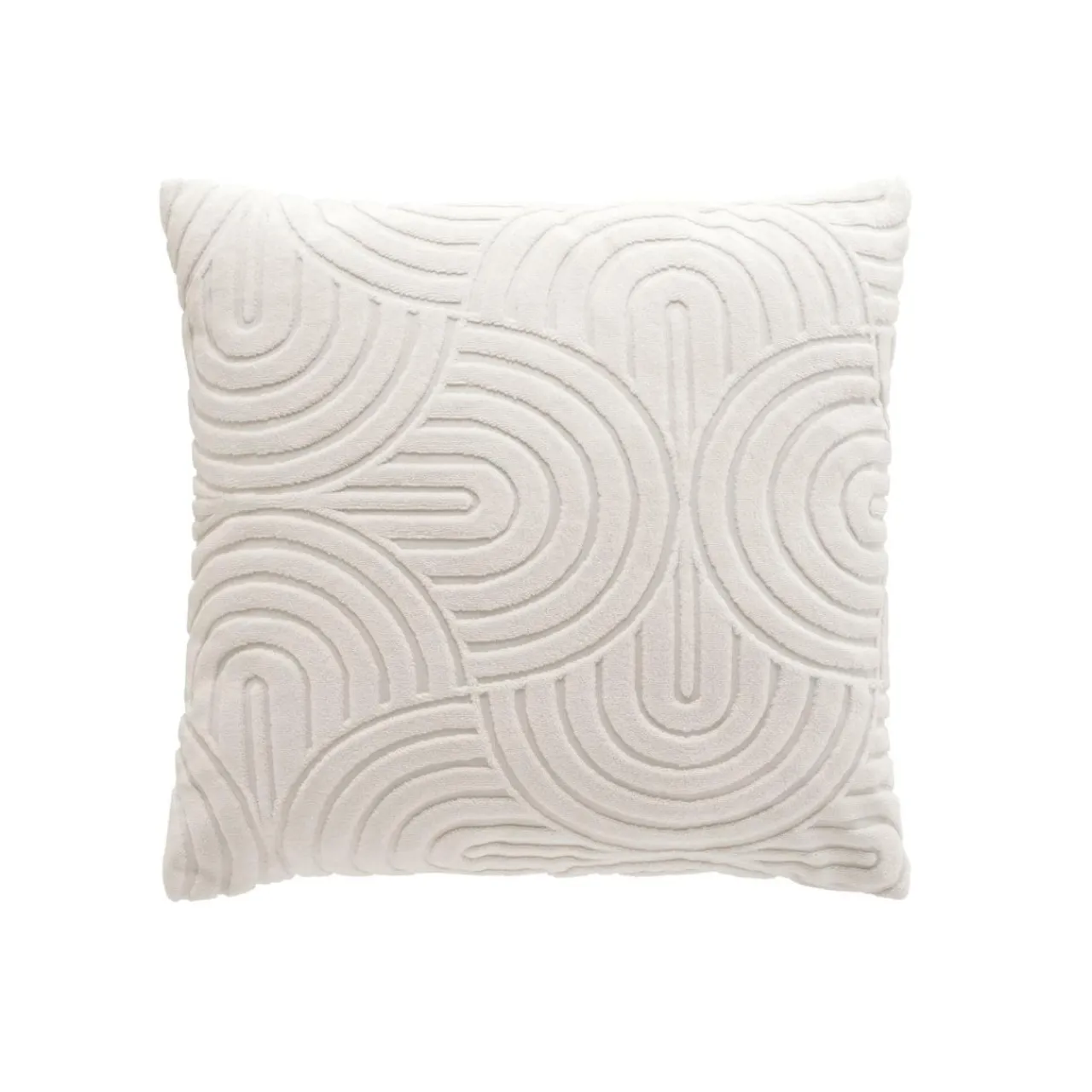 Coussin Et Housse|douceur d'intu017drieur Housse de coussin carrée bouclette (40 x 40 cm) Solly he Blanc