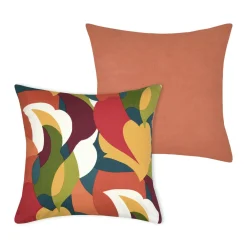 Coussin Et Housse|STOF Housse de coussin carrée coton (40 x 40 cm) Pekan Multicolore