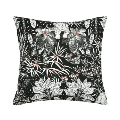 Coussin Et Housse|STOF Housse de coussin carrée coton (40 x 40 cm) Bengali e Noir