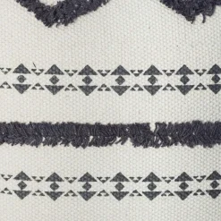 Coussin Et Housse|ATMOSPHERA Housse de coussin carrée coton (40 x 40 cm) Wave e Gris